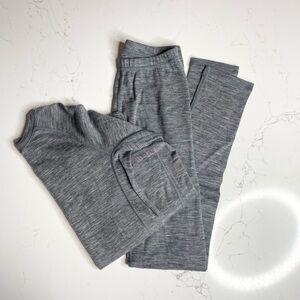 Kids Reima 72% Wool Matching Base Layer Set